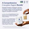 imageRitual Preconception Bundle Essential for Women Prenatal Multivitamin and Lemony Fertility Support Drink Mix Supplement with NAC CoQ10 and MyoInositol Vegan and Formulated to Support Her