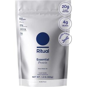 imageRitual 18 Vegan Protein Powder with BCAA 20g Organic Pea Protein from Regenerative Farms in USA Gluten Free Plant Based Sugar Free Dairy Free HandCrafted Vanilla 1Lbs