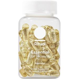 imageRitual Essential for Women Postnatal Multivitamin  Postpartum Vitamin  Omega3 DHA ampamp Choline for Lactation Support Vitamin A C D3 ampamp Zinc for Immune Function Support B12 Iodine Biotin 30 DayMint