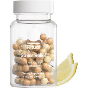 imageRitual Stress Relief Supplement Shoden Ashwagandha Suntheanine LTheanine and Saffron as affron BioSeries with 8Hour Release to Support Natural Cortisol Response and Promote Calm 30 Day
