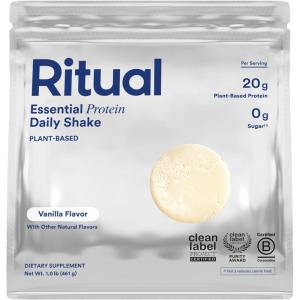 imageRitual Vegan Protein Powder with BCAA 20g Organic Pea PlantedBased Protein from Regenerative Farms in USA Complete Amino Acid Profile Gluten Free Sugar Free Dairy Free Vanilla 1 Lbs