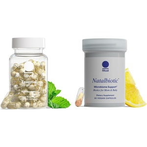 image:imageRitual Womens 18 Multivitamin and Prenatal Probiotics  Support Microbiome Digestive Vaginal and Babys Immune Health  Support Heart Bone and Brain Health  Vegan  30 Servings